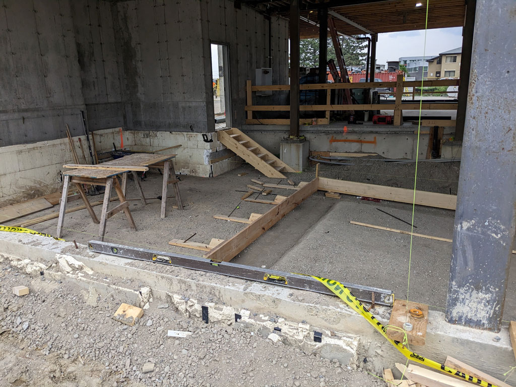 Rough Stair for Pool Area Formwork Crew